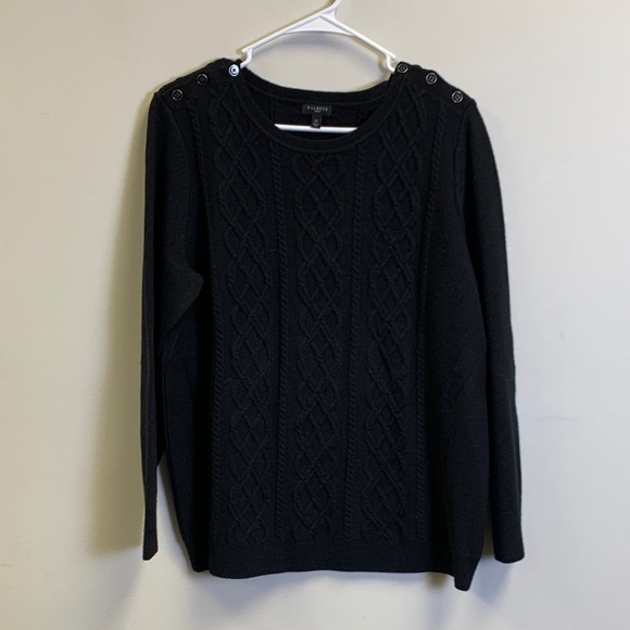 Talbots Sweaters - Talbots Black Cable Knit Sweater